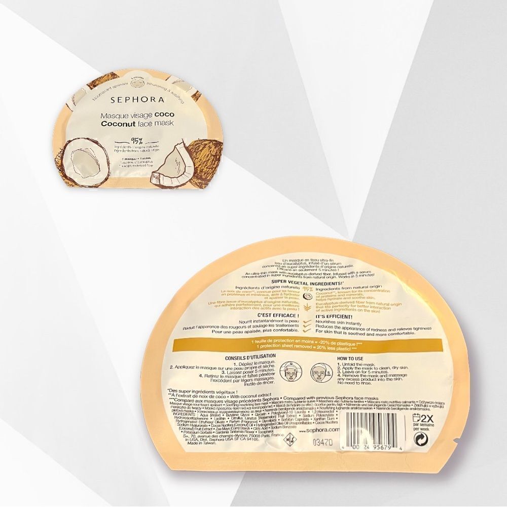 Bundle of 4 face masks- Sephora Coconut, innisfree, fresh - Picture 4 of 16